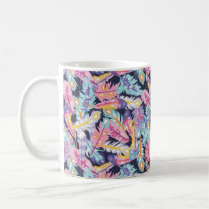 Schönes Muster der farbenfrohen Boho Feathers Kaffeetasse