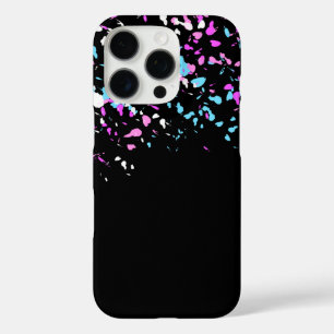 Schönes Muster-Design auf schwarz iPhone 16 Pro Hülle