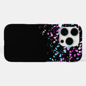 Schönes Muster-Design auf schwarz Case-Mate iPhone Hülle (Rückseite (Horizontal))