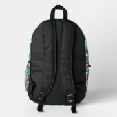 Schönes Muster Fun Basketball Bedruckter Rucksack (Rückseite)