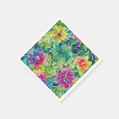 Schönes Muster für die Aquarellfarben-Blume Serviette (Ecke)