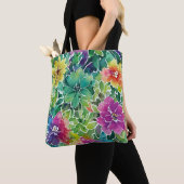 Schönes Muster für die Aquarellfarben-Blume Tasche (Von Nahem)