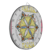 Schönes Muster für Inspiration-Star-Vektor Dartscheibe (Vorderseite Links)