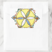 Schönes Muster für Inspiration-Star-Vektor Rechteckiger Aufkleber (Tasche)