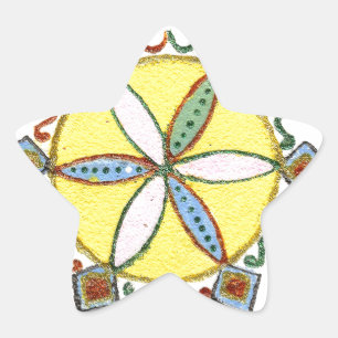 Schönes Muster für Inspiration-Star-Vektor Stern-Aufkleber