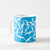 Schönes Muster für Vögel Kaffeetasse (Vorderseite Links)