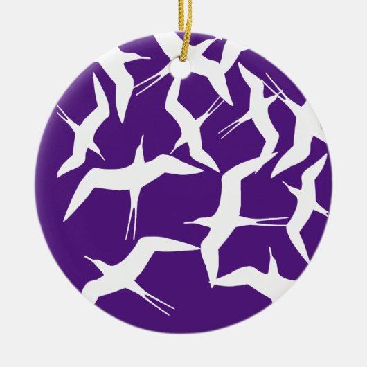 Schönes Muster für Vögel Keramik Ornament (Vorne)