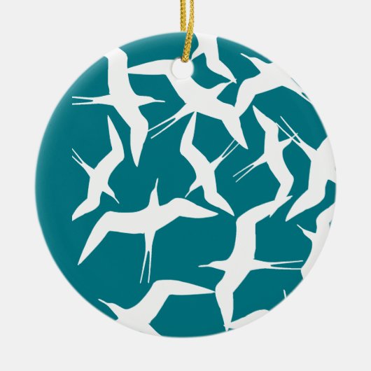 Schönes Muster für Vögel Keramik Ornament (Vorne)