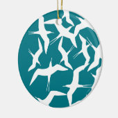 Schönes Muster für Vögel Keramik Ornament (Links)
