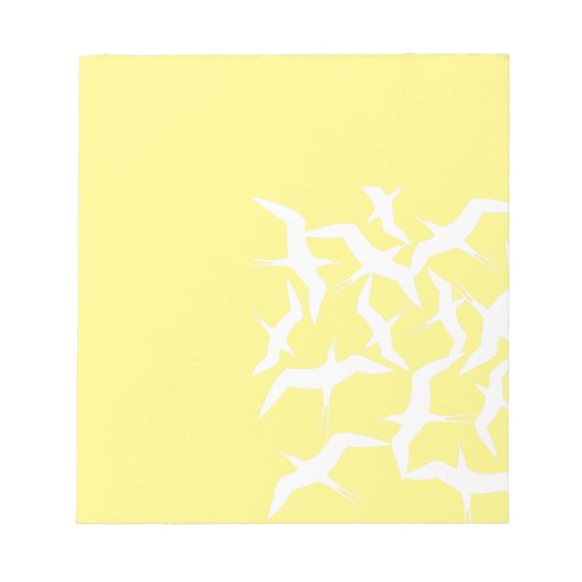 Schönes Muster für Vögel Notizblock (Vorderseite)