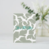 Schönes Muster für Vögel Postkarte (Stehend Vorderseite)