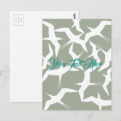 Schönes Muster für Vögel Postkarte (Vorne/Hinten)