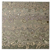 Schönes Muster grün gelb braun M4 Fliese (Vorderseite)