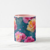 Schönes Muster in weichen rosa Blume Tasse (Zentrum)