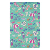 Schönes Muster mit Sommer-Elementen Mini Klemmbrett (Rückseite)