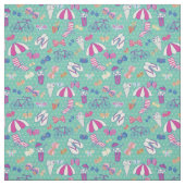 Schönes Muster mit Sommer-Elementen Stoff (Muster)