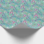 Schönes Muster mit Sommerelementen Geschenkpapier (Ecke)