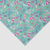 Schönes Muster mit Sommerelementen Seidenpapier (Ausschnitt)