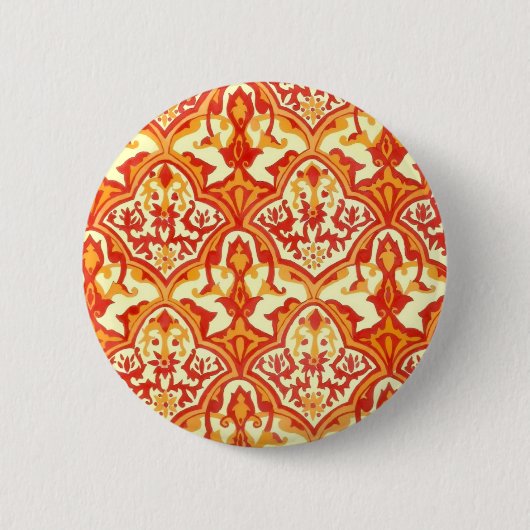 SCHÖNES MUSTER - ROT & ORANGE BUTTON (Vorderseite)