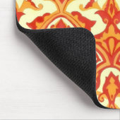 Schönes Muster rot & orange (TBA-Gewinner) Mousepad (Ecke)