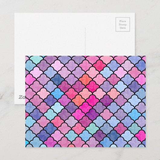 Schönes Muster XI Postkarte (Vorne/Hinten)