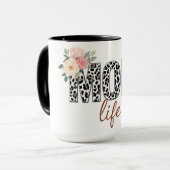 Schönes Mütterleben Floral Tasse (Vorderseite Links)