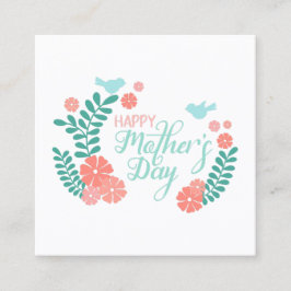 Schönes Muttertags-Calligraphy-Text im floralen De Begleitkarte