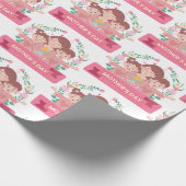 Schönes Muttertagsgeschenk Geschenkpapier (Ecke)