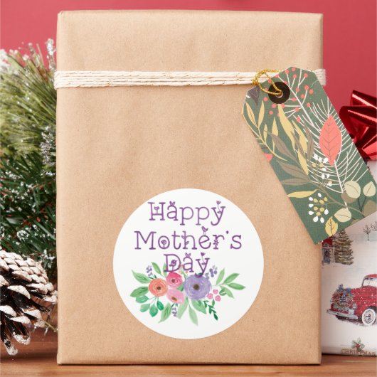 Schönes Muttertagsgeschenk Runder Aufkleber (Feiertag)