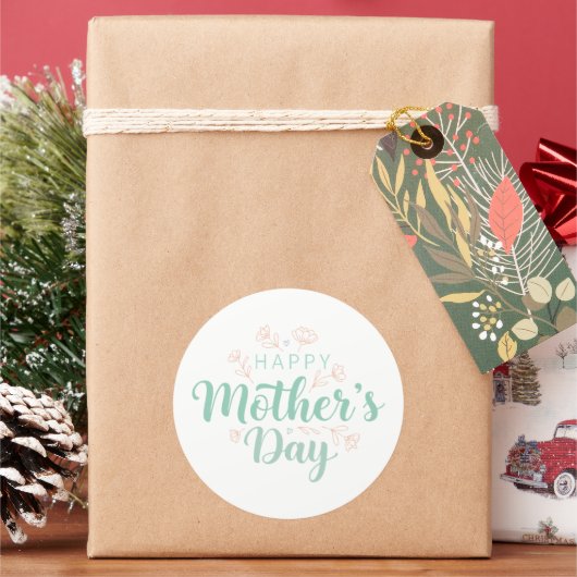 Schönes Muttertagsgeschenk Runder Aufkleber (Feiertag)