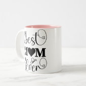 Schönes Muttertagsgeschenk Zweifarbige Tasse (Vorderseite Links)
