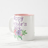 Schönes Muttertagsgeschenk Zweifarbige Tasse (Vorderseite Links)