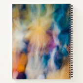 Schönes, nachblühendes Design-Notebook mit abstrak Notizblock (Rückseite)