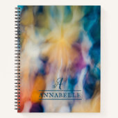 Schönes, nachblühendes Design-Notebook mit abstrak Notizblock (Vorderseite)