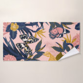 Schönes, nahtlos künstlerisches tropisches Muster Badehandtuch (Badehandtuch)