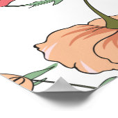 Schönes, nahtloses Blumenmuster. Blume Poster (Ecke)