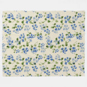 Schönes, nahtloses Blumenmuster Fleecedecke (Vorderseite (Horizontal))