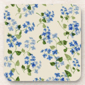 Schönes, nahtloses Blumenmuster Getränkeuntersetzer (Vorderseite)