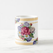 Schönes, nahtloses Blumenmuster mit Hydrangea Kaffeetasse (Mittel)