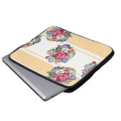 Schönes, nahtloses Blumenmuster mit Hydrangea Laptopschutzhülle (Vorne Knopf)