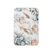 Schönes, nahtloses Blumenmuster mit Vintagem Badematte (Vorderseite Vertikal)