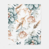 Schönes, nahtloses Blumenmuster mit Vintagem Fleecedecke (Vorderseite)