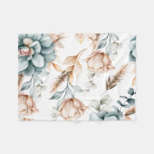 Schönes, nahtloses Blumenmuster mit Vintagem Fleecedecke (Vorderseite (Horizontal))