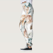 Schönes, nahtloses Blumenmuster mit Vintagem Leggings (Links)