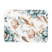 Schönes, nahtloses Blumenmuster mit Vintagem Magnet (Horizontal)