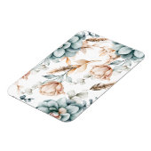 Schönes, nahtloses Blumenmuster mit Vintagem Magnet (Linke Seite)
