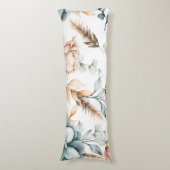 Schönes, nahtloses Blumenmuster mit Vintagem Seitenschläferkissen (Vorderseite Vertikal)