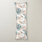 Schönes, nahtloses Blumenmuster mit Vintagem Seitenschläferkissen (Rückseite (Vertikal))