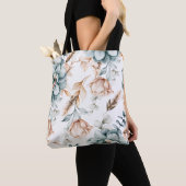 Schönes, nahtloses Blumenmuster mit Vintagem Tasche (Von Nahem)