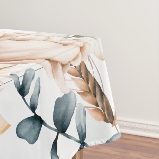 Schönes, nahtloses Blumenmuster mit Vintagem Tischdecke (Beispiel)